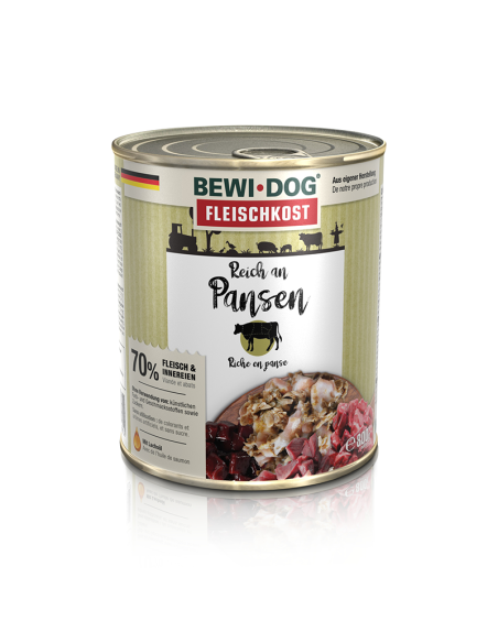 BEWIDOG DISPLAY LATAS RICO EN PANZA 800 GR X 6 UNID