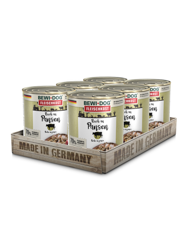 BEWIDOG DISPLAY LATAS RICO EN PANZA 800 GR X 6 UNID