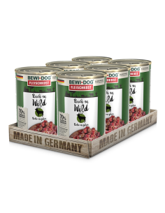 BEWIDOG DISPLAY LATAS RICO EN VENADO 400 GR X 6 UNID