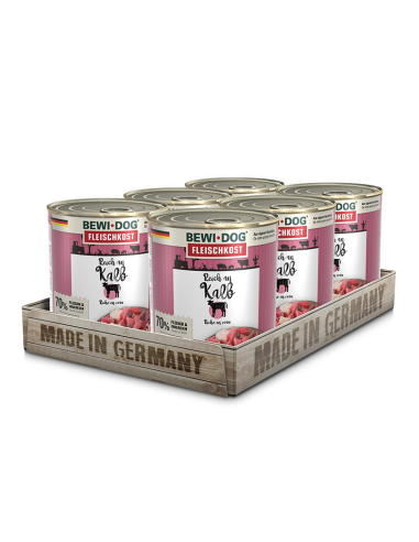 BEWIDOG DISPLAY LATAS RICO EN TERNERA 800 GR X 6 UNID