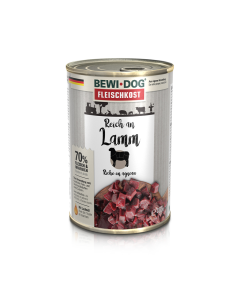 BEWIDOG DISPLAY LATAS RICO EN CORDERO 400 GR X 6 UNID 2