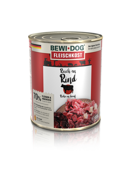 BEWIDOG DISPLAY LATAS RICO EN RES 800 GR X 6 UNID