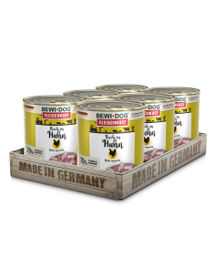 BEWIDOG DISPLAY LATAS RICO EN POLLO 800 GR X 6 UNID