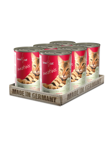 BEWICAT LATAS MEATINIS RICO EN VENADO 400 GR X 6 UNID
