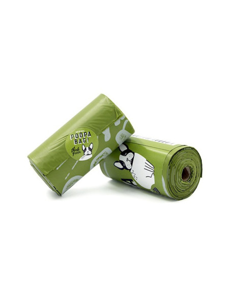 POOPA BAG! PACK 16 ROLLOS DE 15 BOLSAS 33X23 CM