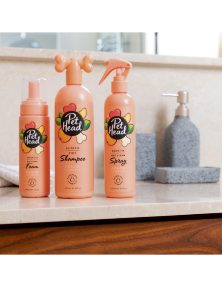 PET HEAD QUICK FIX SHAMPOO DOS EN UNO 475 ML