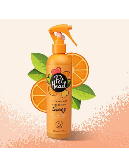 PET HEAD DITCH THE DIRT DESODORANTE EN SPRAY NARANJA 300ML