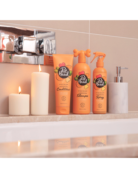 PET HEAD DITCH THE DIRT DESODORANTE EN SPRAY NARANJA 300ML