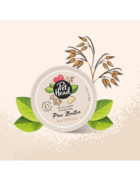 PET HEAD ON ALL PAWS MANTEQUILLA DE AVENA PARA PATAS 40 G