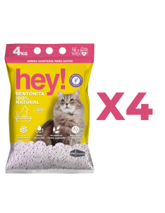 HEY! ARENA 4KG AROMA LAVANDA MANGA 4 UNIDADES