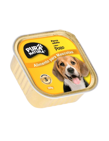 PURA NATURA LATA PERRO SABOR POLLO 300 GR