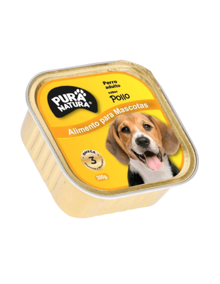 PURA NATURA LATA PERRO SABOR POLLO 300 GR