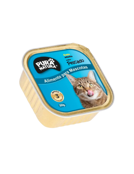 PURA NATURA LATA GATO SABOR PESCADO 300 GR