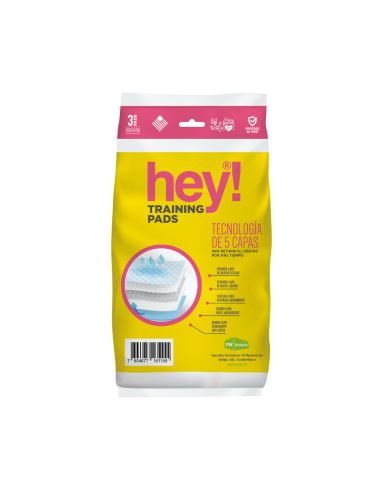 HEY! SABANILLAS 60X58 CAJA DE 50 BOLSAS (3 UNID. C/U)