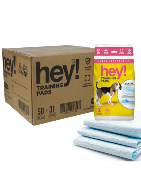HEY! SABANILLAS 60X58 CAJA DE 50 BOLSAS (3 UNID. C/U)
