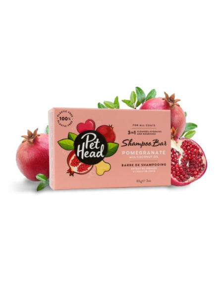 PET HEAD SHAMPOO EN BARRA GRANADA Y ACEITE DE COCO 85 G