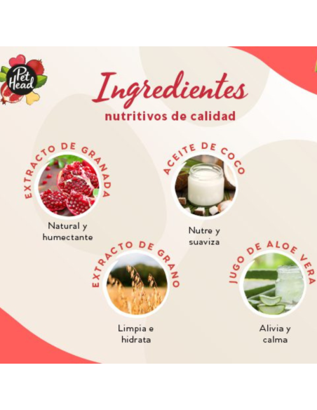 PET HEAD SHAMPOO EN BARRA GRANADA Y ACEITE DE COCO 85 G