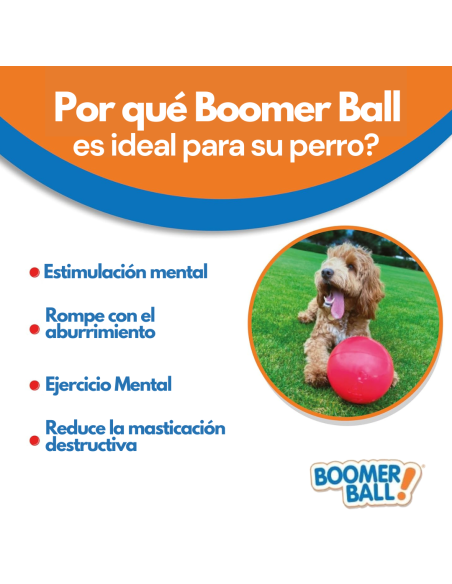 BOOMER BALL PELOTA 20 CM ROJA
