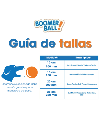 BOOMER BALL PELOTA 20 CM ROJA