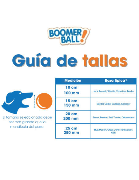 BOOMER BALL PELOTA 20 CM ROJA