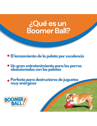 BOOMER BALL PELOTA 20 CM ROJA