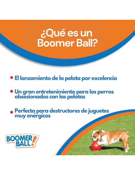 BOOMER BALL PELOTA 20 CM ROJA