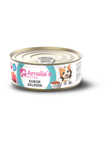 AMALIA'S NUTRA GATOS LATA SALMON 85GR X UN