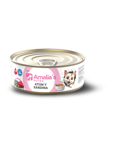 AMALIA'S NUTRA GATOS LATA ATUN Y SARDINA 85GR X UN