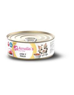 AMALIA'S NUTRA GATOS LATA ATUN Y POLLO 156GR X UN