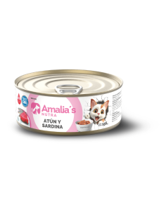AMALIA'S NUTRA GATOS LATA ATUN Y SARDINA 156GR X UN