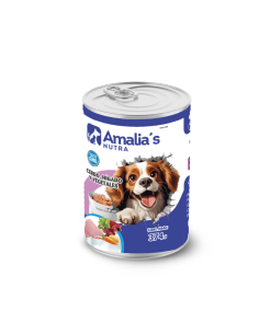 AMALIA'S NUTRA PERROS LATA CERDO, HÍGADO Y VEGETALES 374GR X UN
