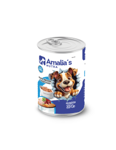 AMALIA'S NUTRA PERROS LATA PAVO, HÍGADO, VEGETALES Y QUINUA 374GR X UN