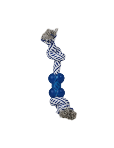 HEY! JUGUETE DE CUERDA 2 NUDOS TPR PARA PERROS 23 CM 2