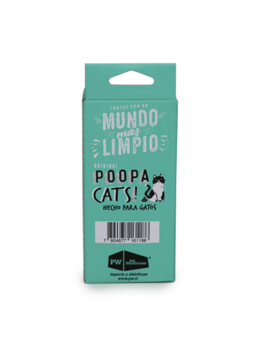 POOPA CATS! PACK 4 ROLLOS DE 15 BOLSAS 33X23 CM