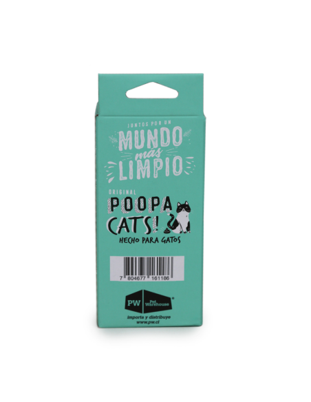 POOPA CATS! PACK 4 ROLLOS DE 15 BOLSAS 33X23 CM