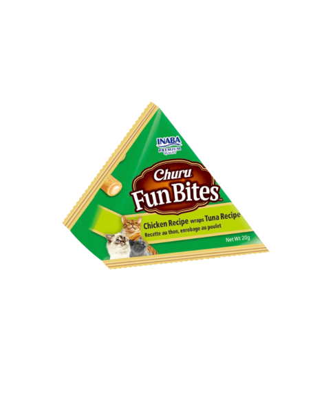 CHURU GATO FUN BITES POLLO Y ATÚN 3 UNID
