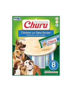 CHURU PERRO SABOR POLLO Y ATÚN 8 UNID