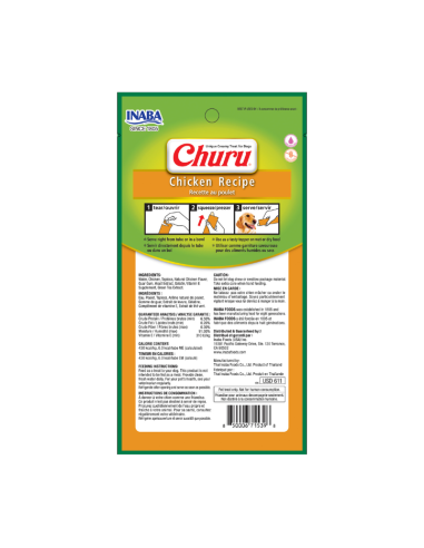 CHURU PERRO SABOR POLLO 4 UNID