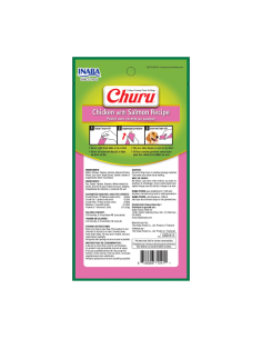 CHURU PERRO SABOR POLLO Y SALMÓN 4 UNID 2