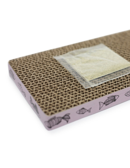 HEY! RASCADOR VERTICAL PERFORADO PARA PUERTA DE GATO 45X12X2 CM