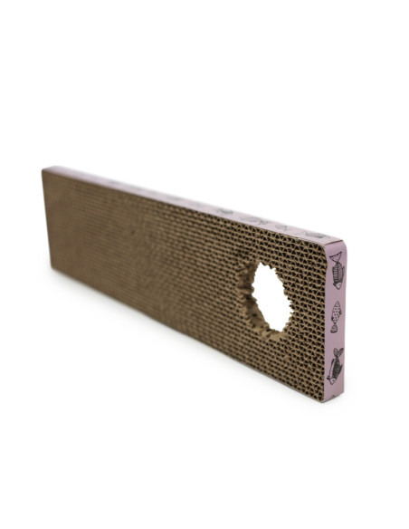 HEY! RASCADOR VERTICAL PERFORADO PARA PUERTA DE GATO 45X12X2 CM