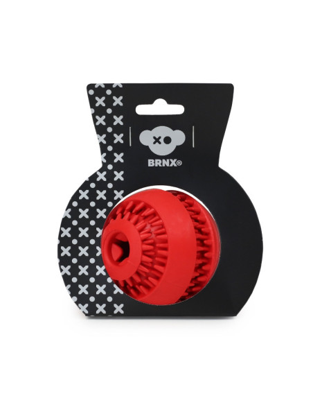 BRNX PELOTA DISPENSADORA DE PREMIOS GOMA ROJA 8CM