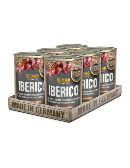 BELCANDO LATAS IBERICO GARBANZOS Y ARANDANOS 400 GR x 6 UNID