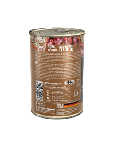 BELCANDO LATAS IBERICO GARBANZOS Y ARANDANOS 400 GR x 6 UNID