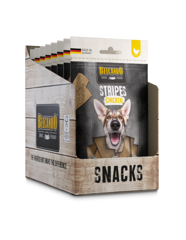 BELCANDO SNACKS STRIPES POLLO 70 GR