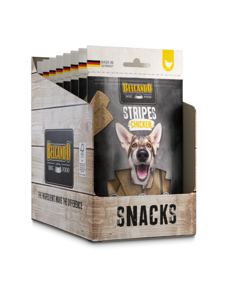 BELCANDO SNACKS STRIPES POLLO 70 GR