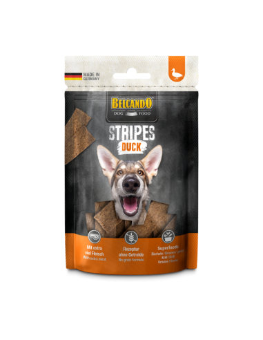 BELCANDO SNACKS STRIPES PATO 70 GR