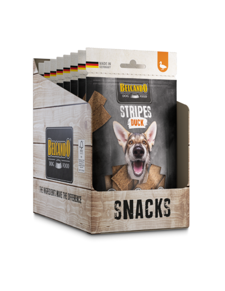BELCANDO SNACKS STRIPES PATO 70 GR