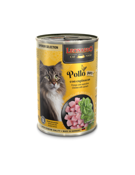 LEONARDO LATAS POLLO ESPINACA 400 GR X 6 UNID