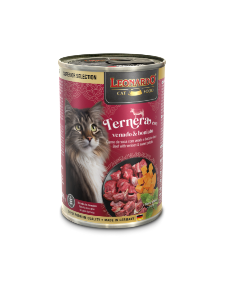 LEONARDO LATAS TERNERA VENADO CAMOTE 400 GR X 6 UNID